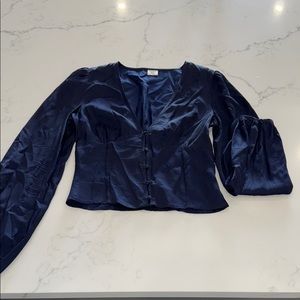 Sunday Best Deep Blue Blouse